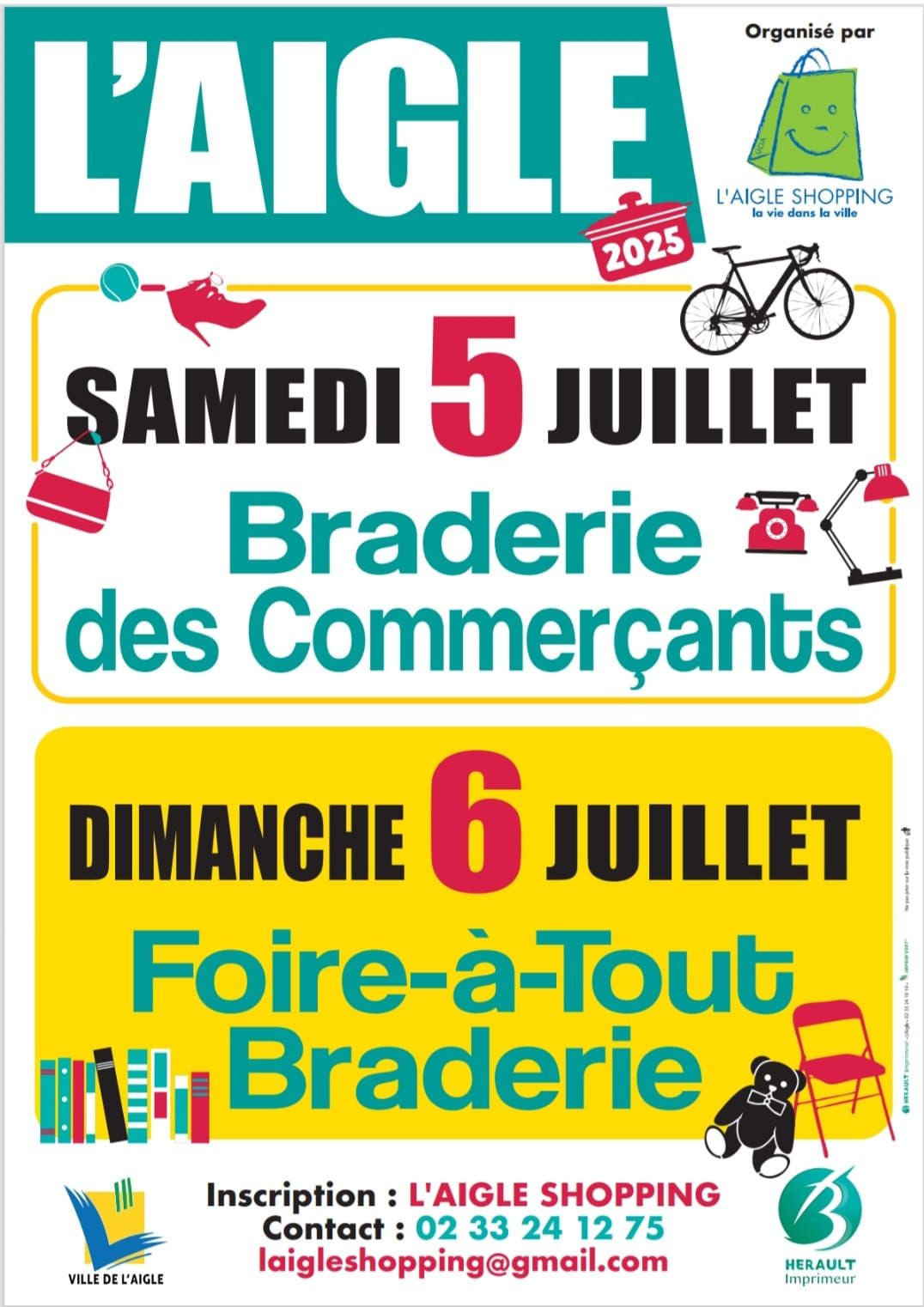Braderie des commerçants de l’Aigle