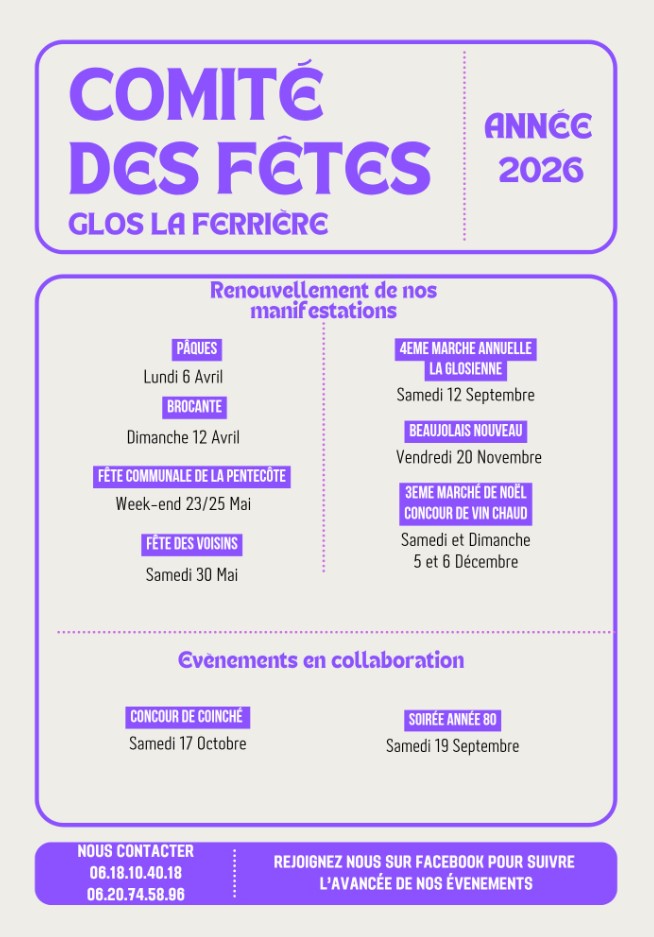 Soirée année 80 de Glos la Ferrière