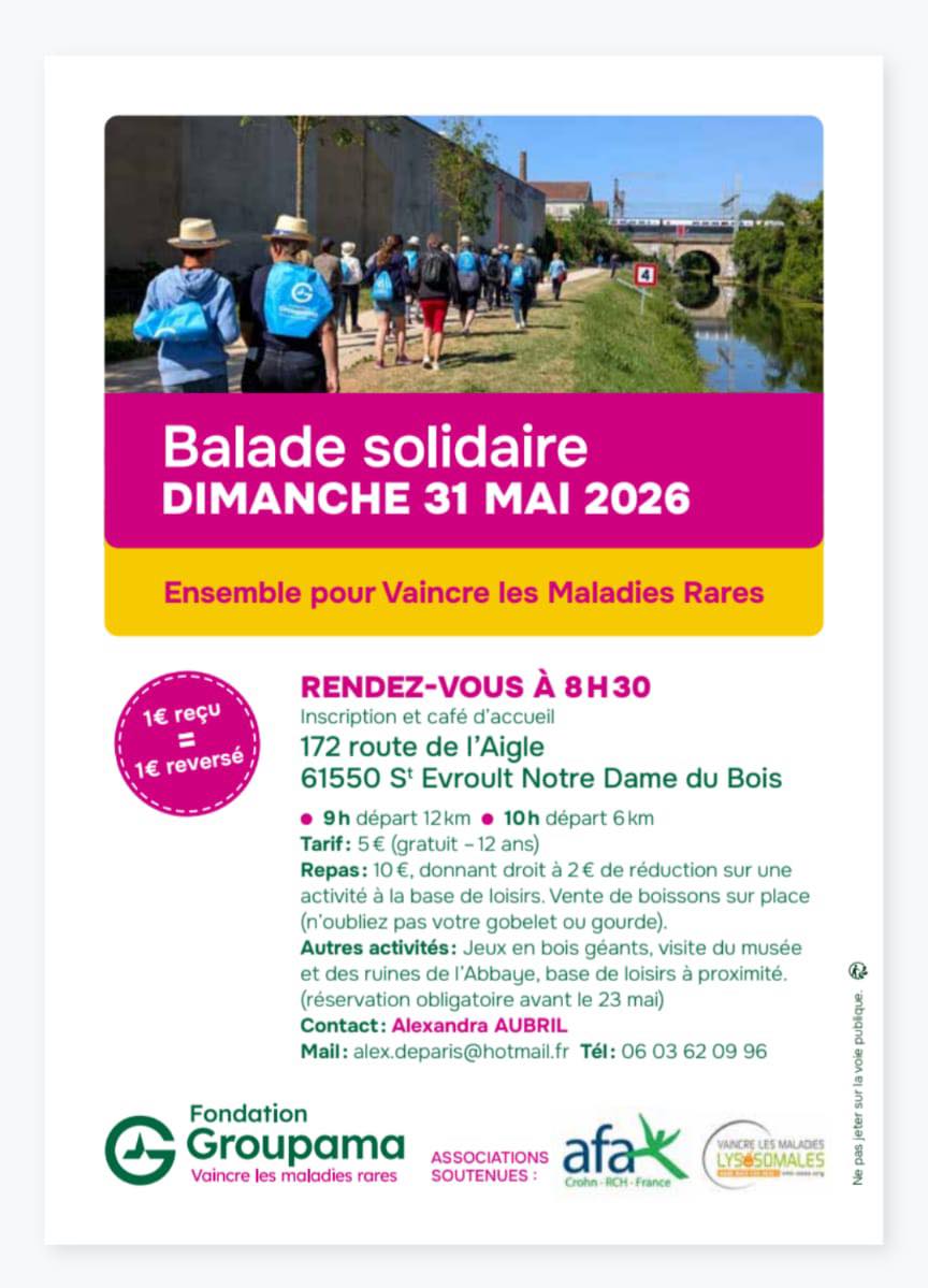 Ballade Solidaire : Ensemble pour Vaincre les Maladies Rares
