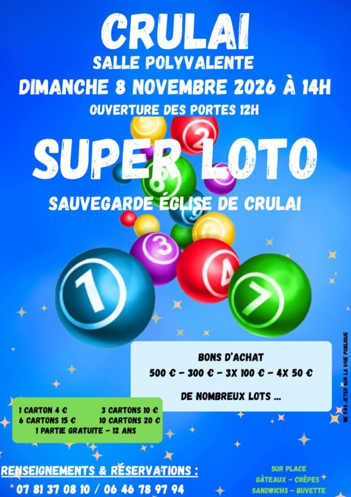 Super Loto Sauvegarde Eglise de Crulai