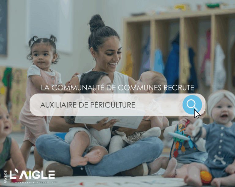 Un(e) auxiliaire de puériculture à la Maison de la petite enfance
