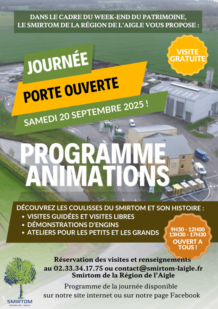 Dans le cadre du week end du patrimoine le SMIRTOM de la Region de lAIgle vous propose sa . 2