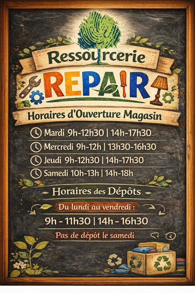 Horaires ressourcerie