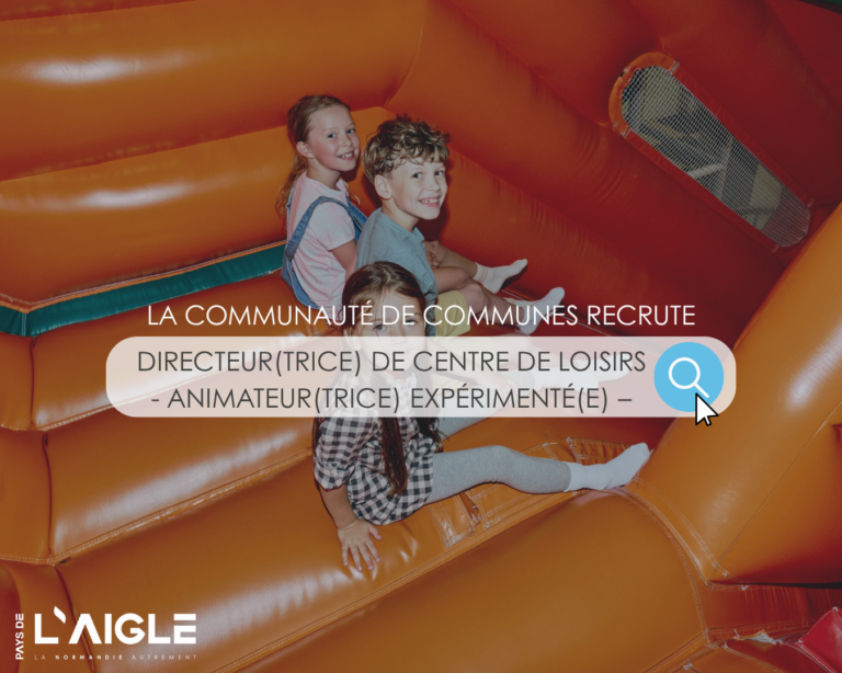 Emploi : Directeur(rice) de centre de loisirs – Animateur(rice) expérimenté(e)
